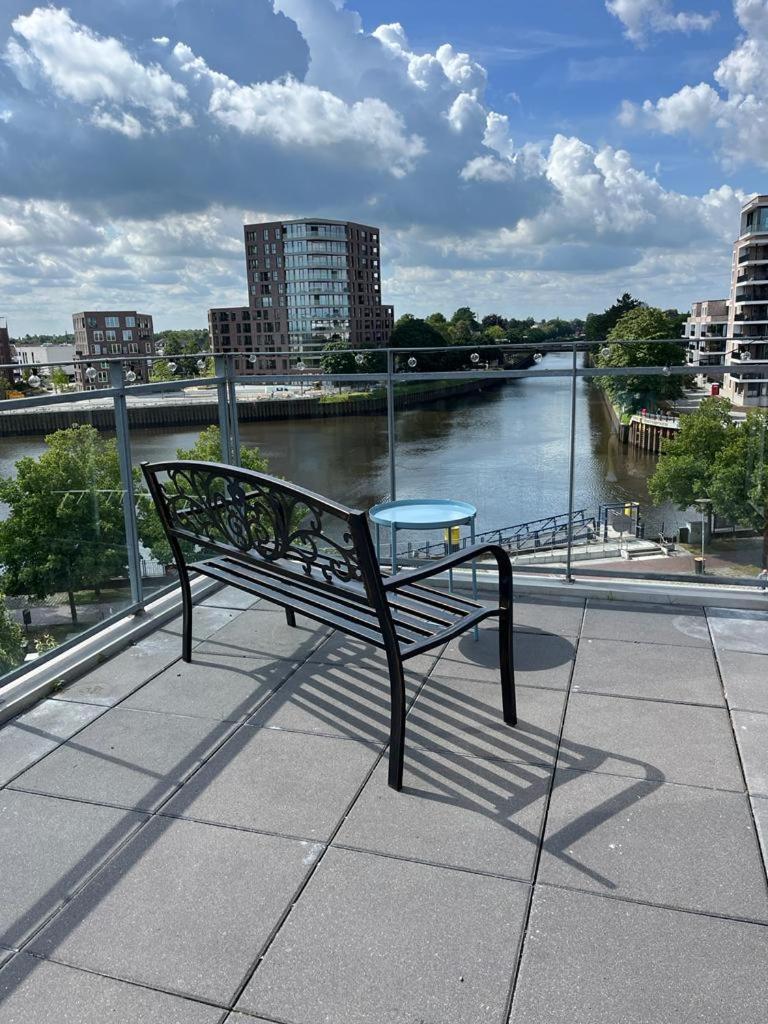 Penthouse-Wohnung Mit Flussblick Ольденбург Экстерьер фото